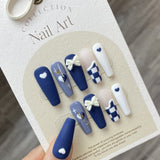 10pcs Glamorous Handcrafted Press-On Nails