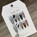 10pcs Glamorous Handcrafted Press-On Nails